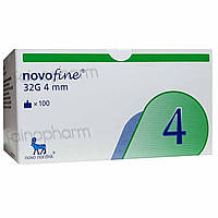 Иглы для шприц-ручек Novofine (Новофайн) 4mm, 100шт.
