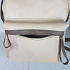 Рюкзак жіночий "Баггі" натуральна шкіра, слонова кістка флотар, фото 5