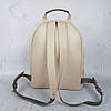 Рюкзак жіночий "Баггі" натуральна шкіра, слонова кістка флотар, фото 4