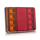 Ліхтар LED задній універсальний 120 х 95 х 22; 12/24/30V; 12 led діодів; + 20 см дріт, фото 7