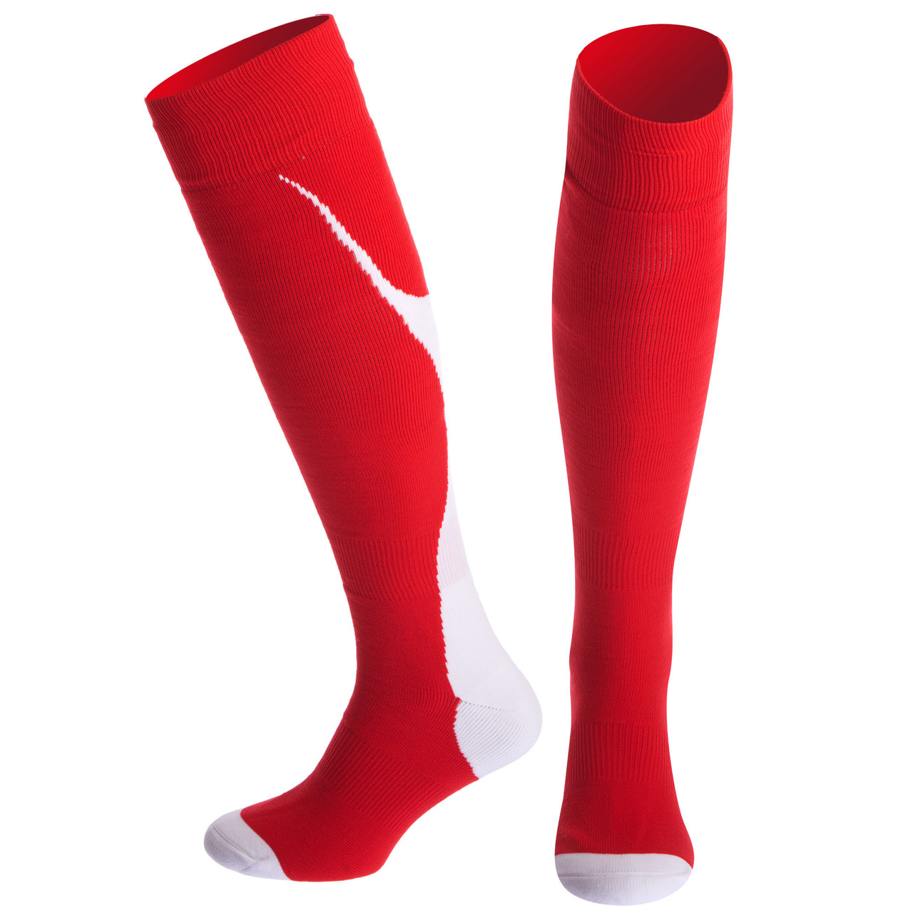 Гетри футбольні чоловічі Zelart Pro Act 04L розмір 40-45 Red-White