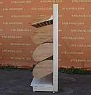 Торгові хлібні стелажі «Колумб» 200х102 см, кошики з натурального дерева, Б/у, фото 6