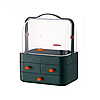 Органайзер для косметики 4 секції YM206-2 Three Drawers великий Зелений | Кейс для косметики Б'юті Бокс, фото 7