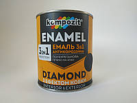 Эмаль антикоррозионная 3 в 1 DIAMOND Kompozit 2,5л