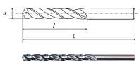 Сверло ц/х ф 5.0 мм длинное левое HSS (Р6М5) шлифованное А1 GUHRING Германия (LH)