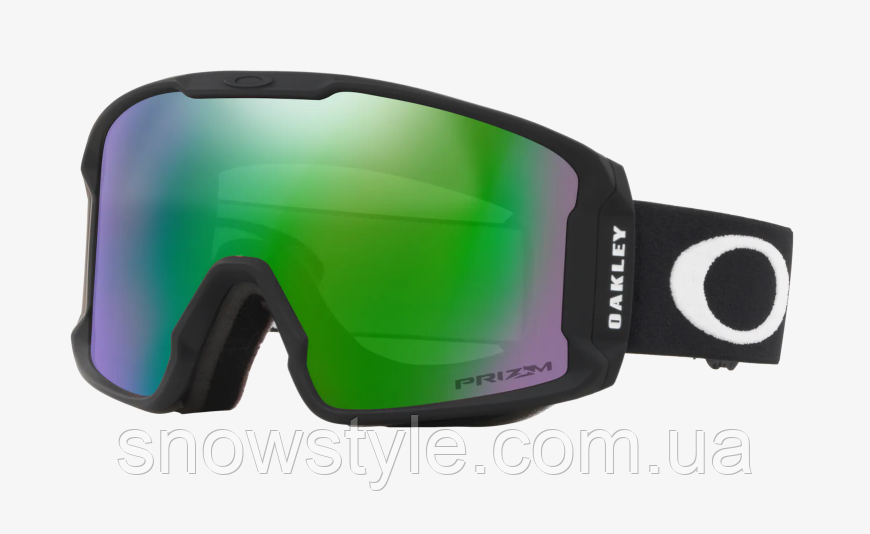 Гірськолижна маска Oakley Line Miner M (XM) Matte Black лінза Prizm Jade Iridium