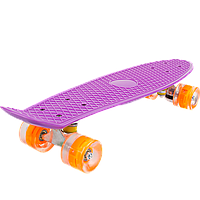 Пенни борд фиолетовый со светящимися колесами Penny Board 22 Original