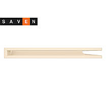 Вентиляційна решітка для каміна кутова права SAVEN Loft Angle 60х800х600 кремова, фото 3