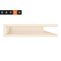 Вентиляційна решітка для каміна кутова права SAVEN Loft Angle 90х600х400 кремова, фото 3