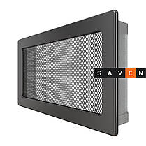 Вентиляційна решітка для каміна SAVEN 17х30 графітова, фото 3