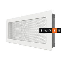 Вентиляційна решітка для каміна SAVEN 17х37 біла, фото 3