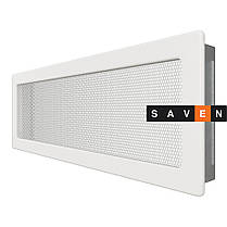 Вентиляційна решітка для каміна SAVEN 17х49 біла, фото 3