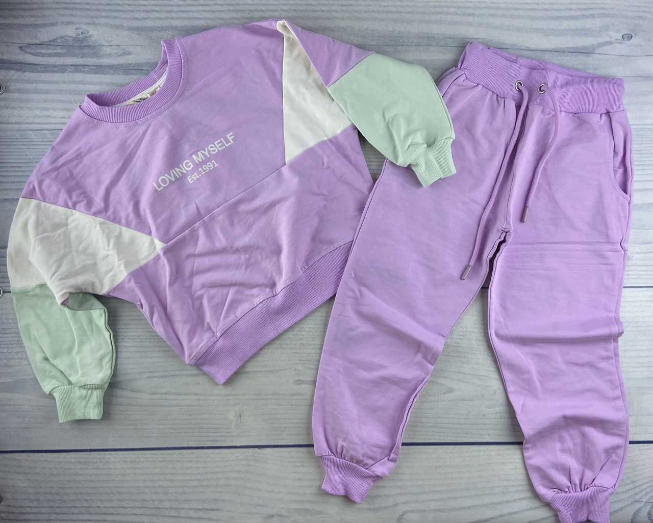 Спортивний костюм для дівчаток Рожевий Коттон 6045 Smile Туреччина, фото 1