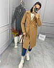 Жіноче кашемірове пальто 515 (S M L) (кольори: кемел, чорний, графіт) СП, фото 3