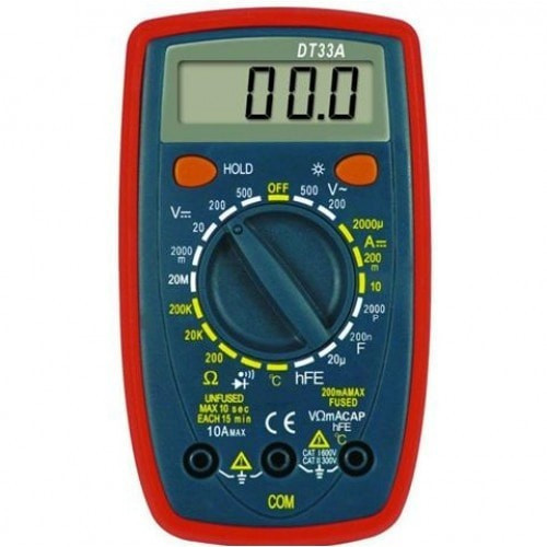 Мультиметр цифровий Digital DT33А з термопарою в захисному чохлі
