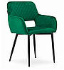 Стілець AMALFI зелений оксамит, фото 3