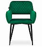 Стілець AMALFI зелений оксамит, фото 4