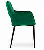 Стілець AMALFI зелений оксамит, фото 6