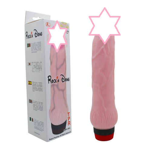 Вібратор фалос реалистик 22 см, фалоімітатор з вібрацією, інтимні іграшки для жінок, фото 1