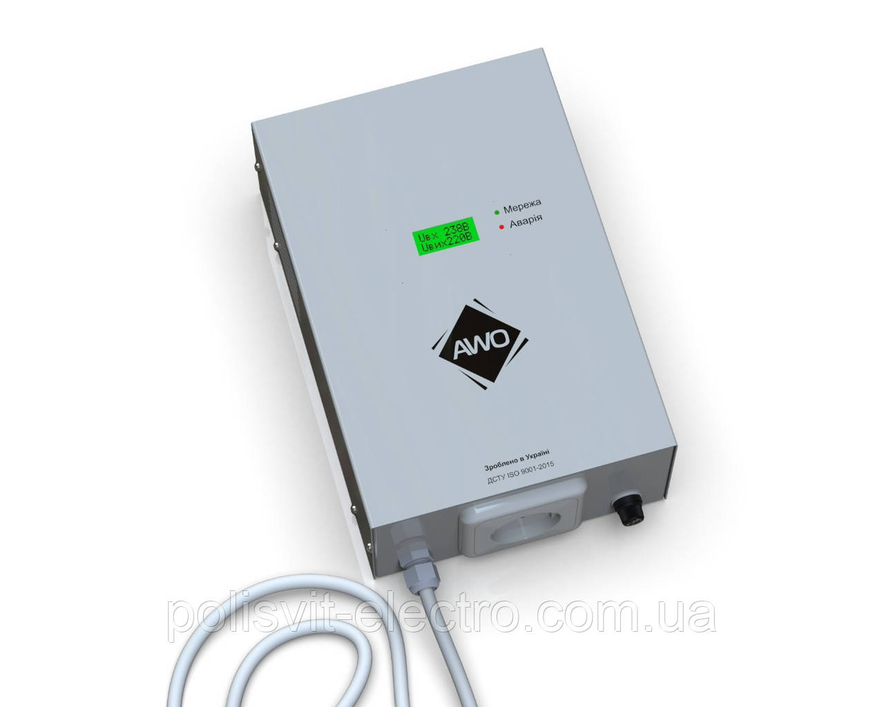 Стабілізатор симісторний для котла підвищеної точності 1 кВт ± 2,5% Awattom СНОПТ-1.0