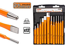 Набір пробійників, зубил і кернерів Richmann 12 ел (C5802)