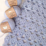 Gazzal SUPER KID MOHAIR (Супер Кід Мохер) № 64410 фіолетовий (Пряжа мохер, нитки для в'язання), фото 4