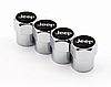 Захисні металеві ковпачки Primo на ніпель, золотник автомобільних коліс з логотипом Jeep - Silver, фото 3