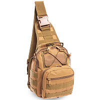 Рюкзак сумка тактична SILVER KNIGHT 7л (Сумка-слінг) з одного лямкою TY-098 хакі