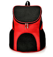 Рюкзак для тварин. Рюкзак-переноска для собак Рюкзак для котів. Червоний S 30*24*33