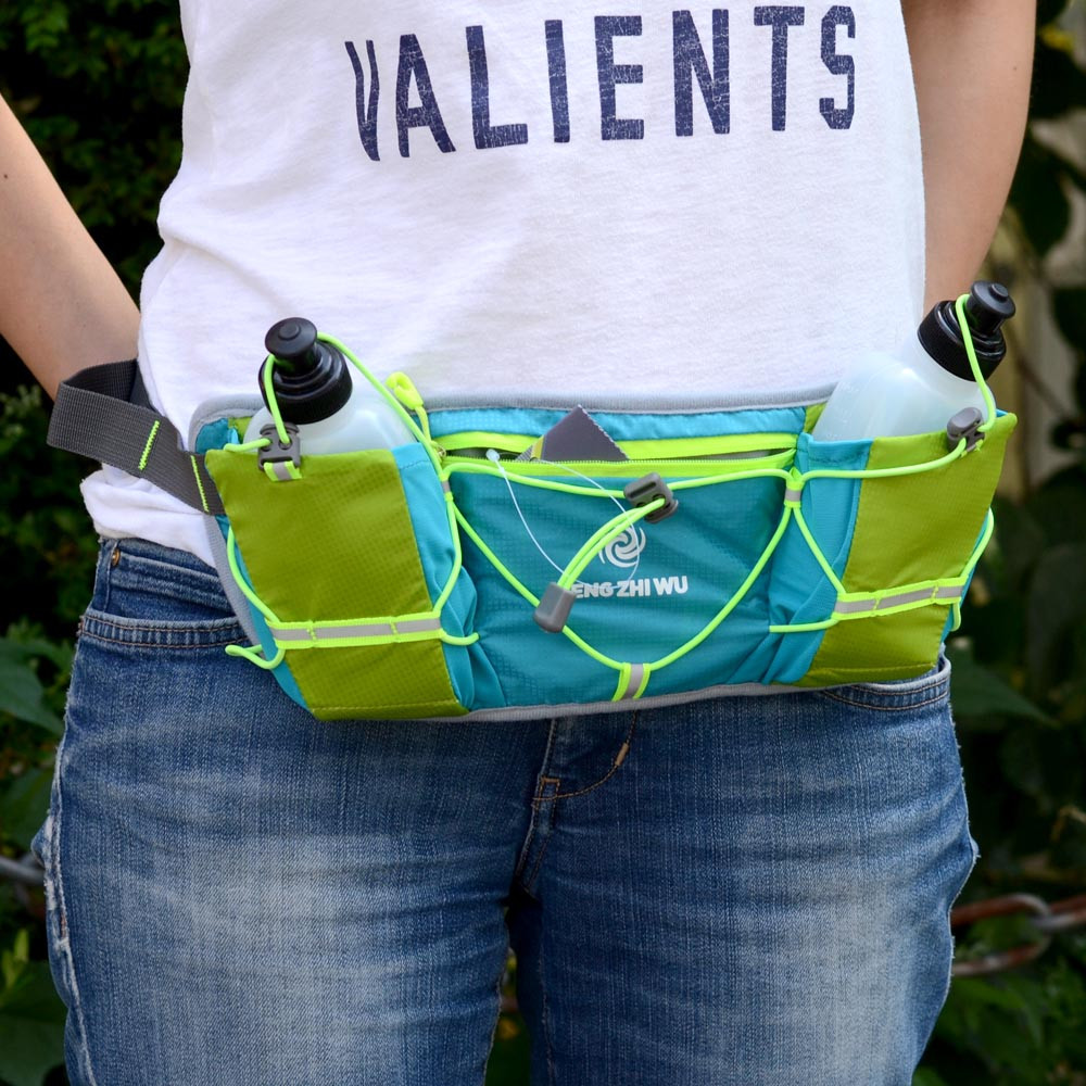 Сумка бананка з відділами для води Синій