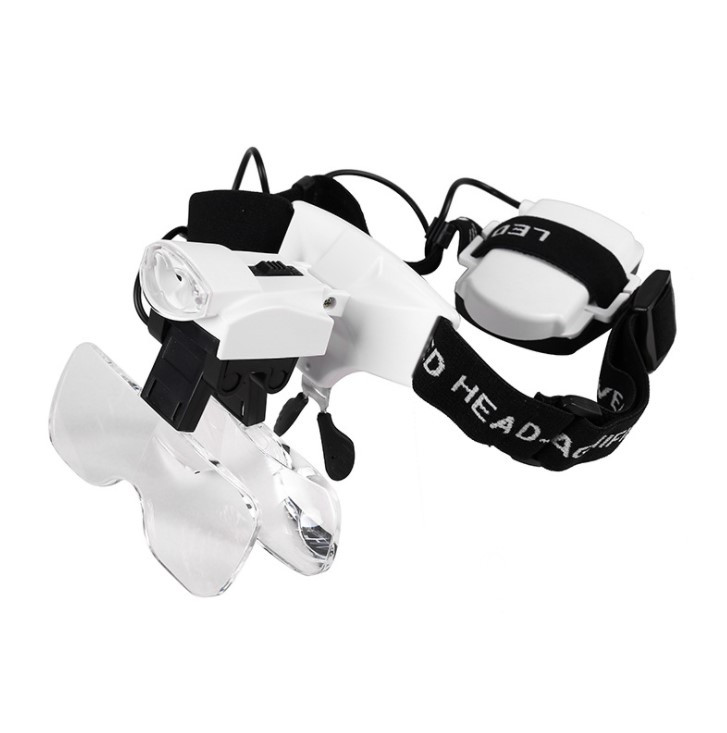 Бінокулярні лупи окуляри No9892C1 (1.0x-6x) з Led-підсвіткою