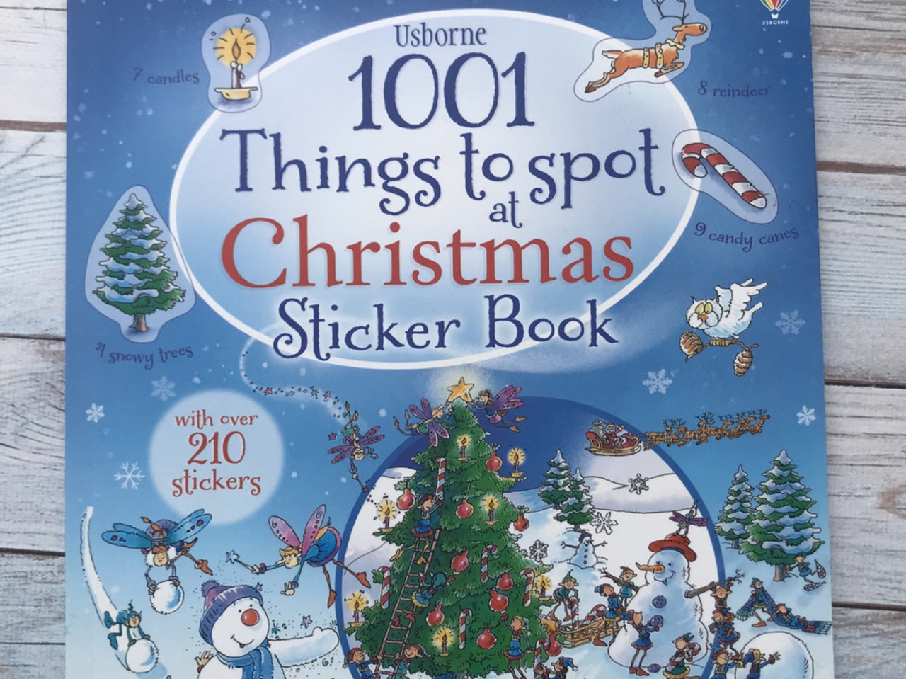1001 Things To Spot At Christmas Sticker Book Usborne — Купить Недорого
