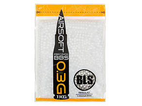 Страйкбольні кулі BLS для страйкбольної зброї PRECISION BB PELLETS - 0.30g -3333шт - 1kg, BLS