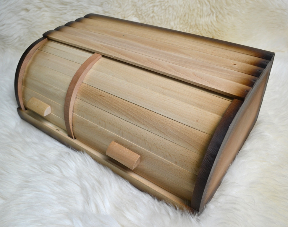 Дерев'яна хлібниця на 2 відділення