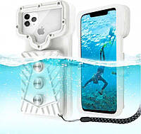 Водонепроникний Чохол для телефону до 6,8 дюймів VelaSport 5.0 кейс для підводної зйомки до 20м IPX8 Білий