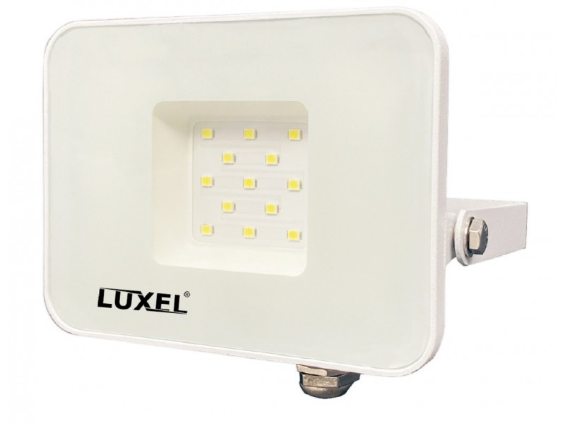 Світлодіодний білий прожектор Luxel 131х127х26мм 175-260V 10W IP65 (LED-LPEW-10С)