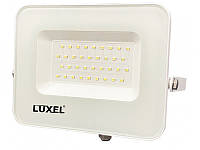 Светодиодный белый прожектор Luxel 200х180х28мм 175-260V 30W IP65 (LED-LPEW-30С)