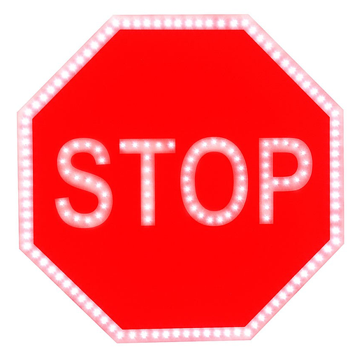 Купить Светодиодный дорожный знак PWL 24W Проезд без остановки запрещен ...