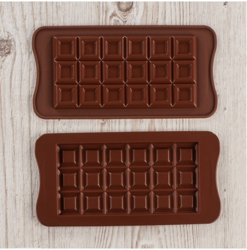 Силіконова форма плитка шоколаду "Плитка" (18 комірок)