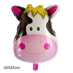 Фольгована кулька фігура Корова 46х63 см