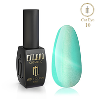 Гель лак Кошачий глаз Cat Eyes Crystal Milano 8 Мл № 10 (светоотражающий, коротких ногтей, красивый маникюр)