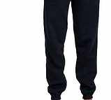 Штани Спортивні чоловічі на манжетах, Штани чорні без логотипів з кишенями. Фліс Осінні, Зимові з начосом, фото 6