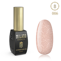 КОЛЬОРОВА БАЗА MILANO З ШИММЕРОМ 10 ml № 06