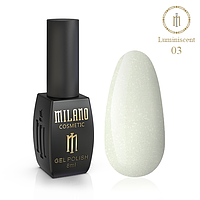 Гель лак для маникюра Milano Luminiscent 8 Мл № 03 (светоотражающий, для коротких ногтей, красивый маникюр)