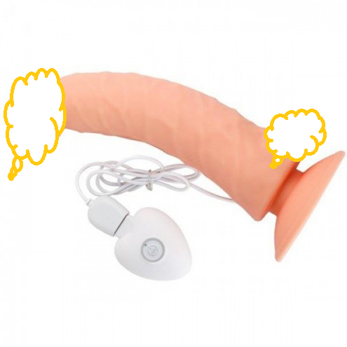 Вібратор фалоімітатор 4,3 см на присоску, фалос реалистик з вібрацією, Товари для здоров'я жінок, фото 1