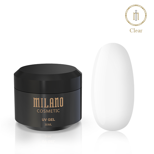 Гель для Нарощування Milano Clear 30 ml прозорий гель для нарощування нігтів полігель, фото 1