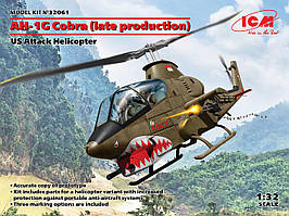 AH-1G Cobra (здалего виробництва). Збірна модель американського вертольота в масштабі 1/32. ICM 32061