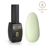 Гель лак для маникюра Milano Luminiscent 8 Мл № 01 (светоотражающий, для коротких ногтей, красивый маникюр)