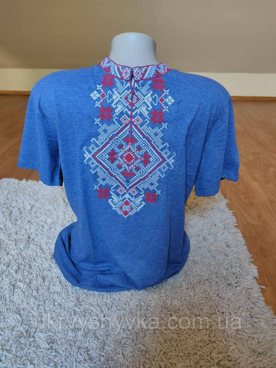 Футболка чоловіча "Роман" синя, фото 1