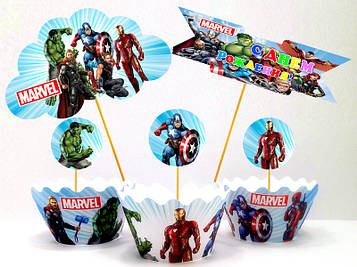 "Месники" - Набір Топперов, Укр